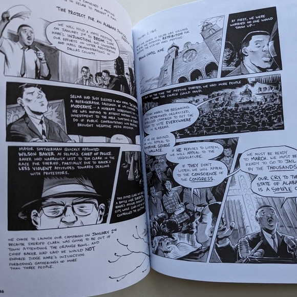 March: Book Three Civil Rights Mvmnt Graphic Novel by John Lewis and Nate Powell - Picture 9 of 10